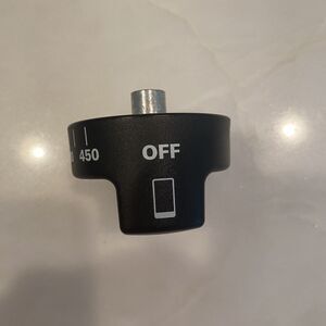 Authentic Wolf Range Stovetop Black Knob KIP5J42 Replacement Part Temp Dial